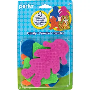 《Perler拼拼豆豆》男女寵物四入造型模型板組合(男孩、女孩、小狗、小貓)