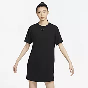 Nike Sportswear Essential 洋裝 長版上衣-黑-DV7883010 M 黑色