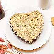 樂活e棧-生日快樂造型-愛心巧克力蛋糕-6吋1顆(限卡 低澱粉 手作蛋糕)