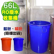 G+居家 MIT 台製RO廢水收集桶 萬用桶66L(1入組-附蓋附提把 隨機色出貨)