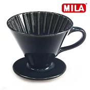 MILA日本製 織部燒 咖啡濾杯02-清海風琉璃