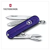 VICTORINOX 瑞士維氏 Classic Colors 系列 透色經典7用瑞士刀款 58mm(10款)0.6223.T 透紫色