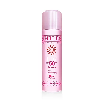 【日本原裝進口】SHILLS 舒兒絲 很耐曬超清爽亮白防曬冰鎮噴霧SPF50+PA++++日本粉