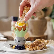 《KitchenCraft》Nutcracker童話手繪陶製蛋杯(鼠國王) | 雞蛋杯 蛋托 早午餐 餐具