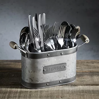 《KitchenCraft》4格工業風餐具鏟匙收納筒 | 餐具桶 碗筷收納筒