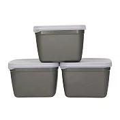 《Natural Elements》可微波保鮮盒3入(綠棕1.2L) | 收納盒 環保餐盒 便當盒 野餐