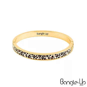 【BANGLE UP】法國巴黎 狂野豹紋琺瑯鍍金手環