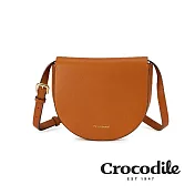 【Crocodile】鱷魚皮件 Naturale 3.0系列 側背包 經典斜背包 義大利植鞣-0104-10302-新品上市 咖啡色