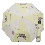 【黃阿瑪的後宮生活】自動折傘 黃阿瑪 雨傘 晴陽傘 收縮傘 (117cm) 貓掌柚子