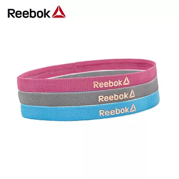 Reebok 運動髮帶/止汗帶三件組(藍、粉、灰)