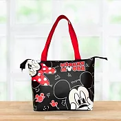 【Hook’s嚴選】迪士尼造型前皮手提袋 /置物袋 / 購物袋 黑色