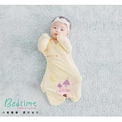 【Mang Mang 小鹿蔓蔓】涼感竹纖維Bedtime嬰兒包巾(四款可選) L 城堡黃