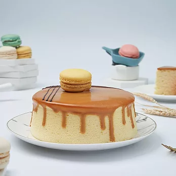 超比食品 甜點夢工廠 馬卡龍焦糖乳酪蛋糕6吋