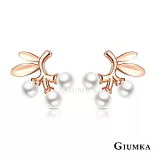 GIUMKA純銀耳環925純銀珍珠貝珠耳釘耳飾可口櫻桃造型玫金色銀色任選MFS22065 無 玫金色一對