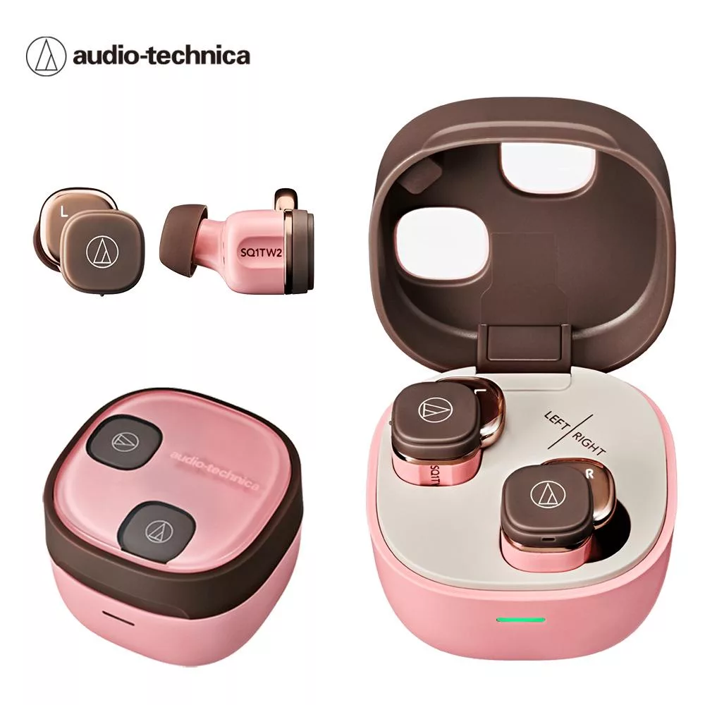 鐵三角 ATH-SQ1TW2 真無線耳機 粉棕色 粉棕色