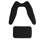 DR.AIR DIY多用途氣墊減震釋壓雙肩背帶墊(大)+DR.AIR 背包用氣墊護腰墊(大) 黑