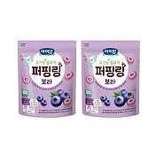 【韓國ILDONG FOODIS】 日東 米泡芙圈圈餅(40g)-藍莓 2入組