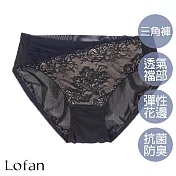 【Lofan 露蒂芬】雲海二代 抗菌無痕小褲(XS2323-BLK) L 黑