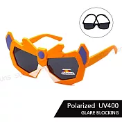 【SUNS】兒童彈力太陽眼鏡 變形金剛造型 2-10歲適用 寶麗來鏡片 抗UV400  橘框橘腳