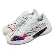 adidas 網球鞋 Barricade W 女鞋 白 彩色 緩震 抗扭 運動鞋 愛迪達 GW3817