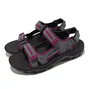 Merrell 涼鞋 Huntington Sport Convert 灰 紫 戶外 機能 防水 女鞋 ML500330