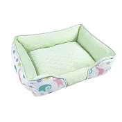 JohoE嚴選 玉石冰雪涼感寵物床-中型L(睡墊/涼墊) 小象派對(綠)