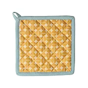 《KELA》Svea方形隔熱墊(菱紋黃) | 桌墊 鍋墊 餐墊 耐熱墊 杯墊