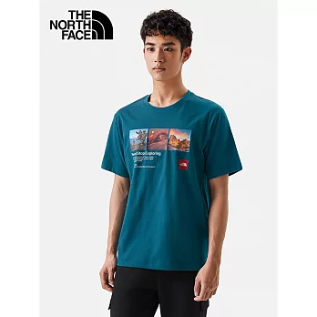 THE NORTH FACE M S/S PHOTOPRINT GRAPHIC TEE - AP 男短袖上衣-綠-NF0A81N7EFS M 綠色