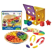 【華森葳兒童教玩具超值組】分類水果派(數學教具)+配對百寶箱(形狀配對)