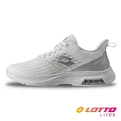 【LOTTO 義大利】男 SPEEDRIDE 601 氣墊跑鞋- 25.5cm 白/銀