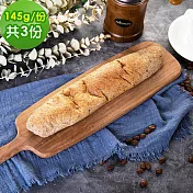 i3微澱粉-低糖好纖手工軟法麵包145gx3條(271控糖配方 麵包 營養師)
