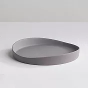【3,co】水波系列圓形托盤(4號) - 灰