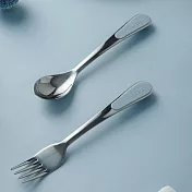 VIIDA MORGEN不鏽鋼隨行餐具叉匙2件組 迷霧藍