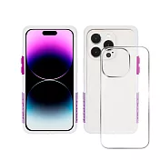 Telephant太樂芬 iPhone 14 Pro Max EPI 水波紋抗污防摔手機殼 白紫