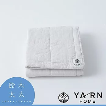 【YARN HOME】UKIHA 脫脂棉混紗速乾格紋毛巾 (共4色) - (米白) | 鈴木太太公司貨