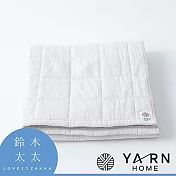 【YARN HOME】UKIHA 脫脂棉混紗速乾格紋浴巾 (共4色) - (米白) | 鈴木太太公司貨