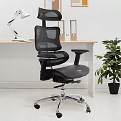 【AOTTO】透氣可調節人體工程學椅(電腦椅 辦公椅 老闆椅 工學椅) 黑色