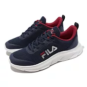 Fila 慢跑鞋 Skyway 男鞋 藍 紅 基本款 緩衝 運動鞋 路跑 斐樂 1J315X331