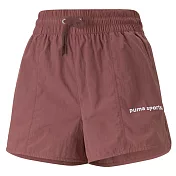 PUMA 流行系列P.Team 女短風褲-紅-53900549 L 紅色