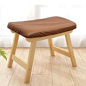 【AOTTO】簡約日式實木腳踏椅凳(換鞋凳 穿鞋椅) 棕色