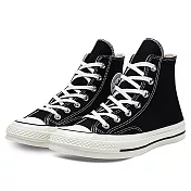 CONVERSE CTAS 70 HI BLACK/BLACK/EGRET 男女休閒鞋-黑-162050C US3 黑色