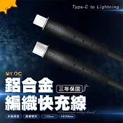 Mr.OC 橘貓先生 Type-C to Lightning 27W鋁合金編織快充線120CM
