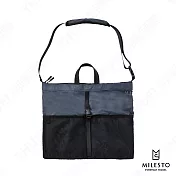 【MILESTO】LITE 系列超輕量手提側背兩用包(三色可選)(原廠授權台灣經銷) 深藍