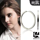 MASSA-G【Walzer華爾滋】純鈦耳環(一對)3.8cm 依賣場