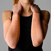【ROCKAY】Ignite Arm Sleeves 高循環機能運動袖套 (多色可選) S-M Papaya/White