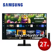 SAMSUNG 27吋智慧聯網螢幕 M5 黑 (2023款) S27CM500EC