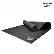 Reebok 輕薄防滑瑜珈墊-4mm(共三色) 黑色
