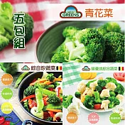 【GREENS】冷凍蔬菜系列1000g_任選5包組(青花菜/諾曼地蔬菜/綜合炒蔬菜) 諾曼地*5