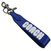 COACH LOGO鑰匙圈-藍色