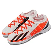 adidas 足球鞋 X Speedportal Messi.3 In J 中大童鞋 室內 白橘黑 梅西 GW8393